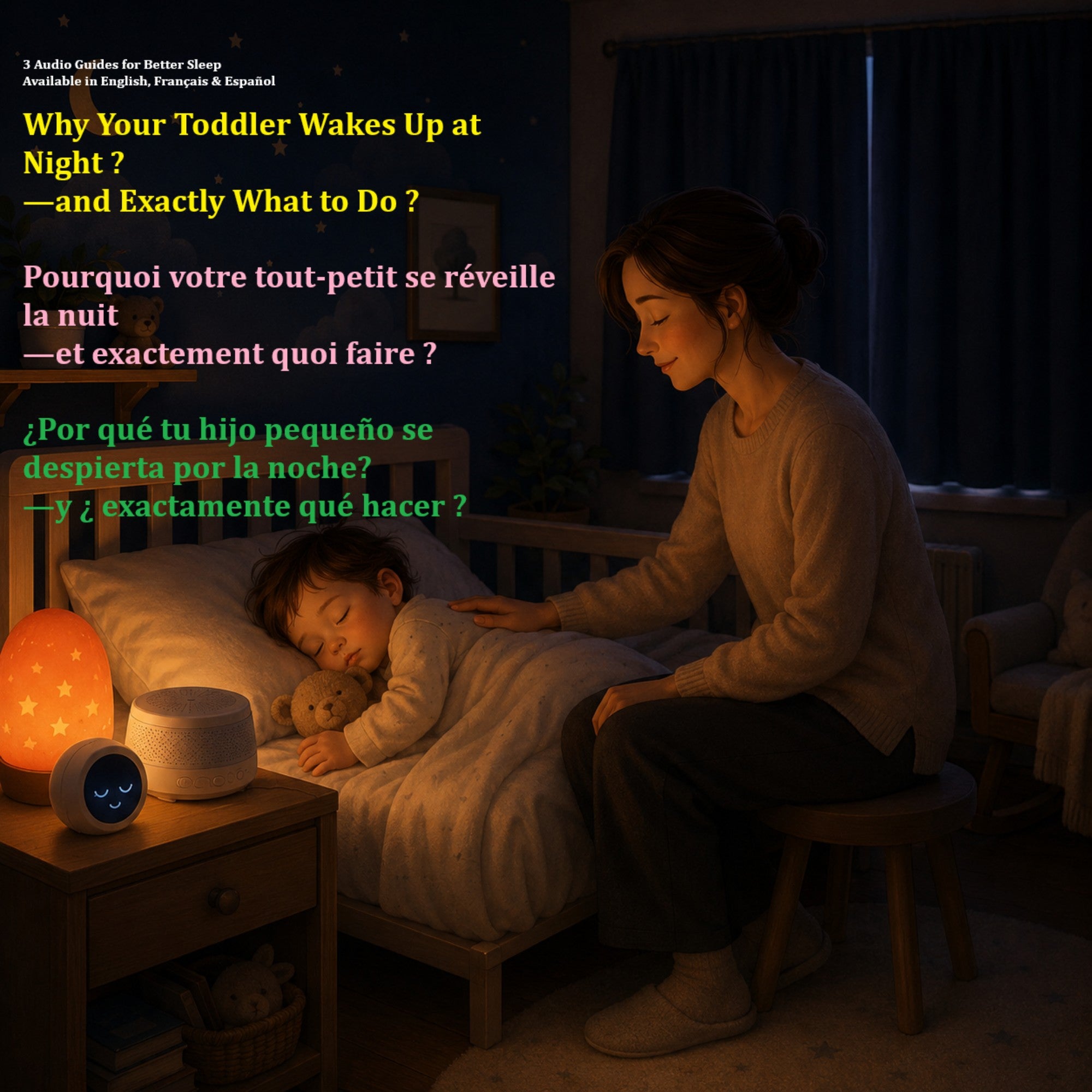 Audio to Help Parents Stop Night Wakings For Babies & Kids (English • Français • Español)